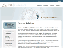 Tablet Screenshot of investor.signatureny.com